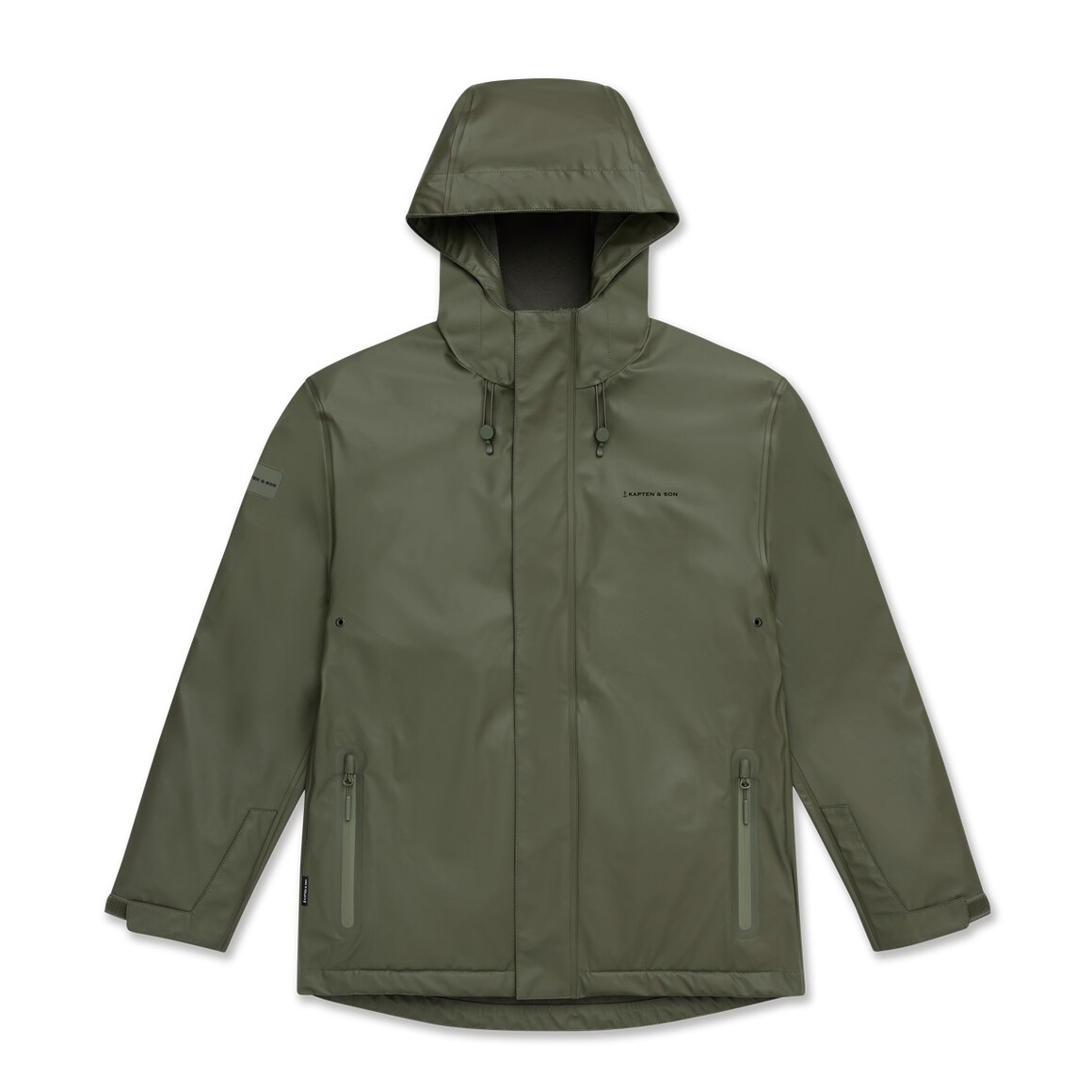 Kpten & Son Everyday Rain Jacket Short Forest Green